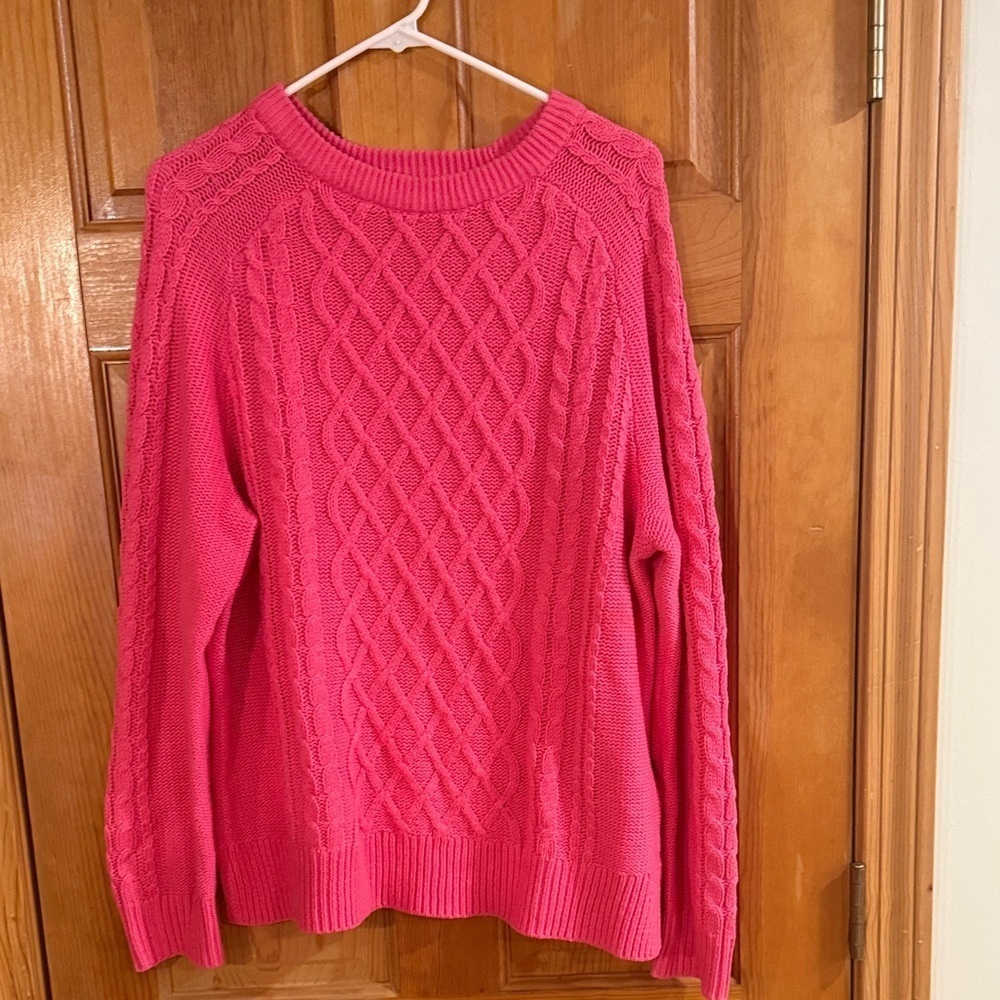 Old navy women pink sweater size xlarge .